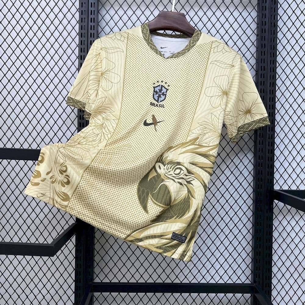 Brazil "Golden Macaw" Special Edition Jersey front view