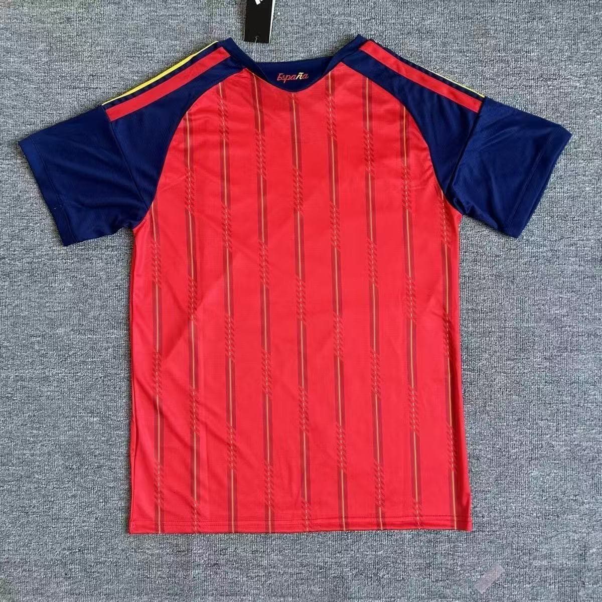 Spain Home World Cup Jersey (2 Stars) back view