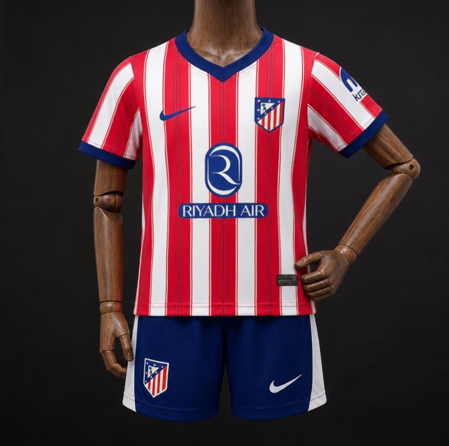 Atletico Madrid Home Kids Kit 26/27 front view
