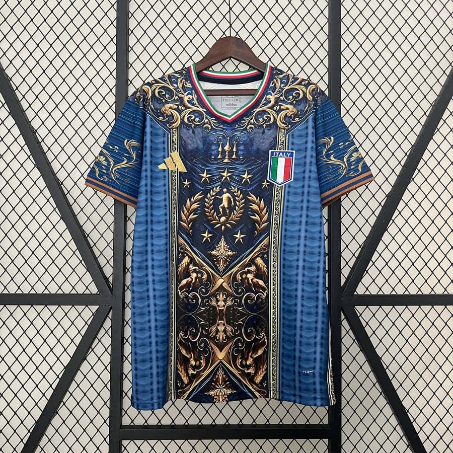 Italy "Renaissance" Special Edition Jersey — Blue & Gold front view