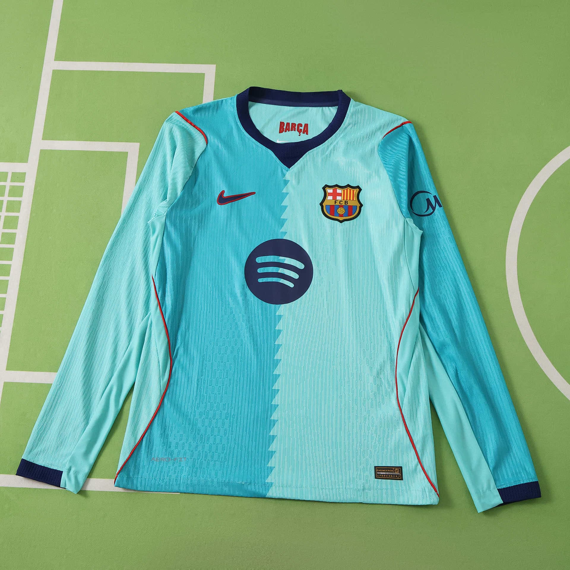 Barcelona Third Long Sleeve 26/27 front view