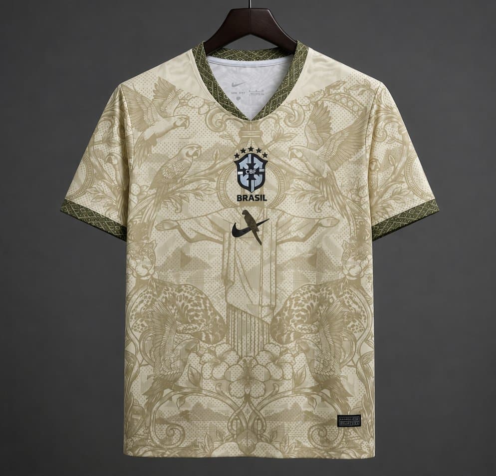 Brazil "Gold" Special Edition Jersey front view