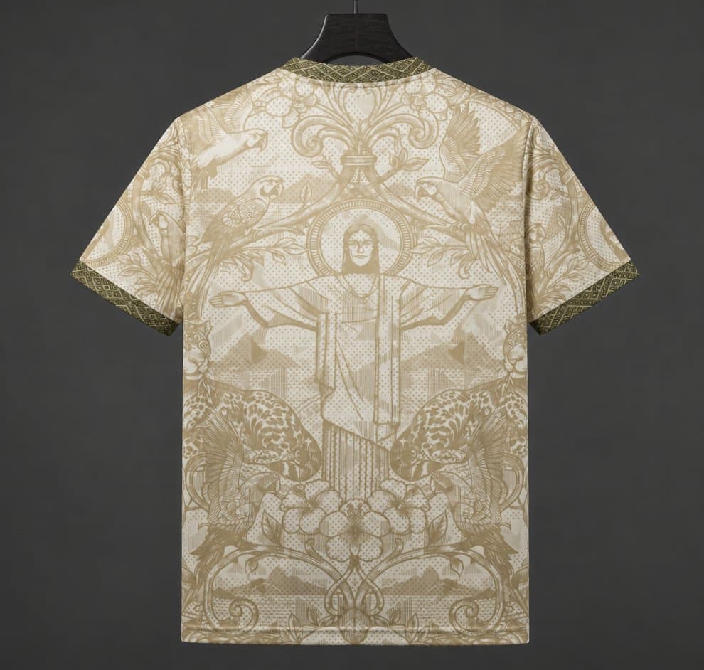 Brazil "Gold" Special Edition Jersey back view