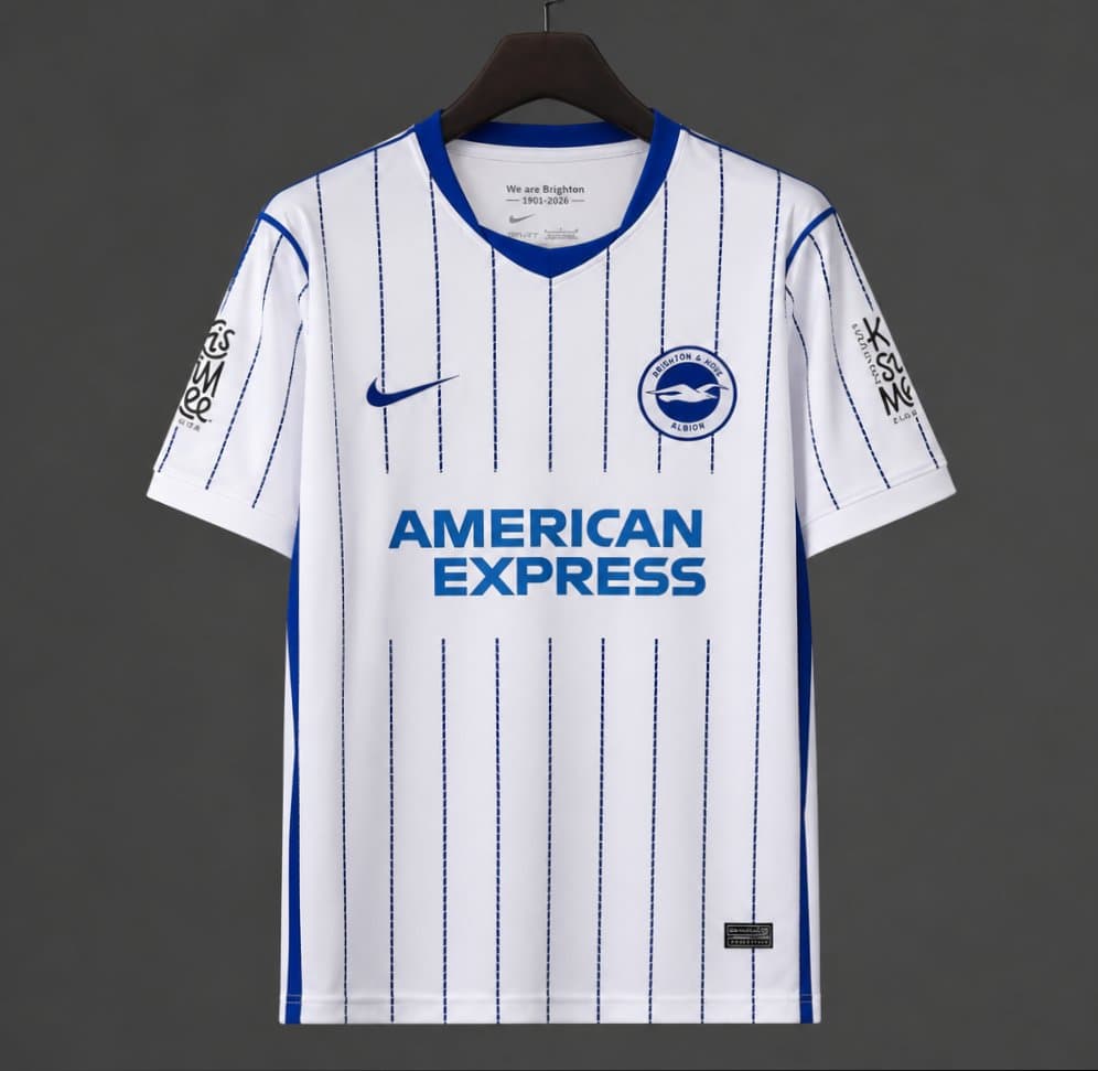 Brighton and Hove Albion Away Jersey 26/27 front view