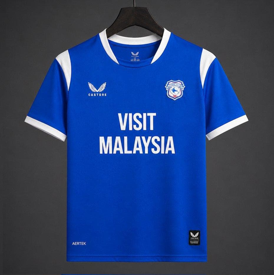 Cardiff City Men's Jersey (Home) 26/27 front view