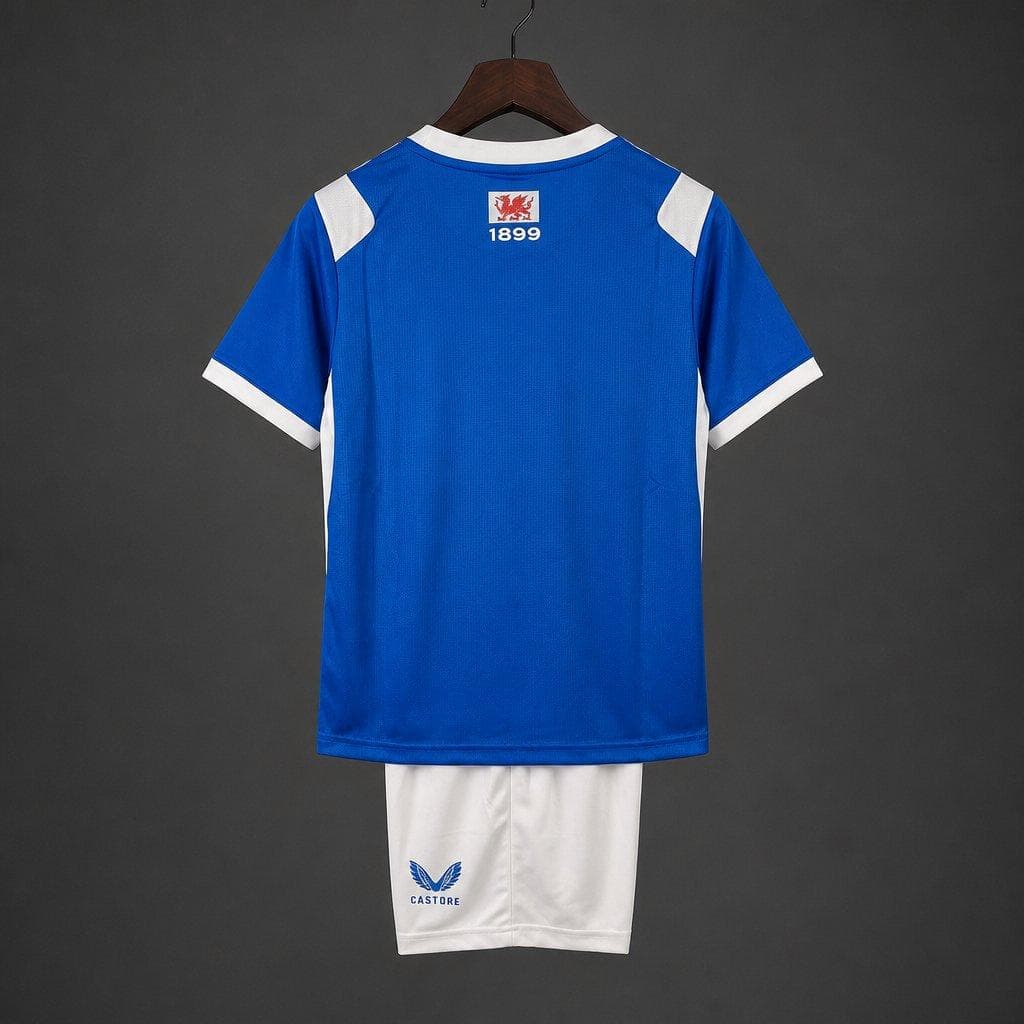 Cardiff City Home Kids Kit 26/27 back view