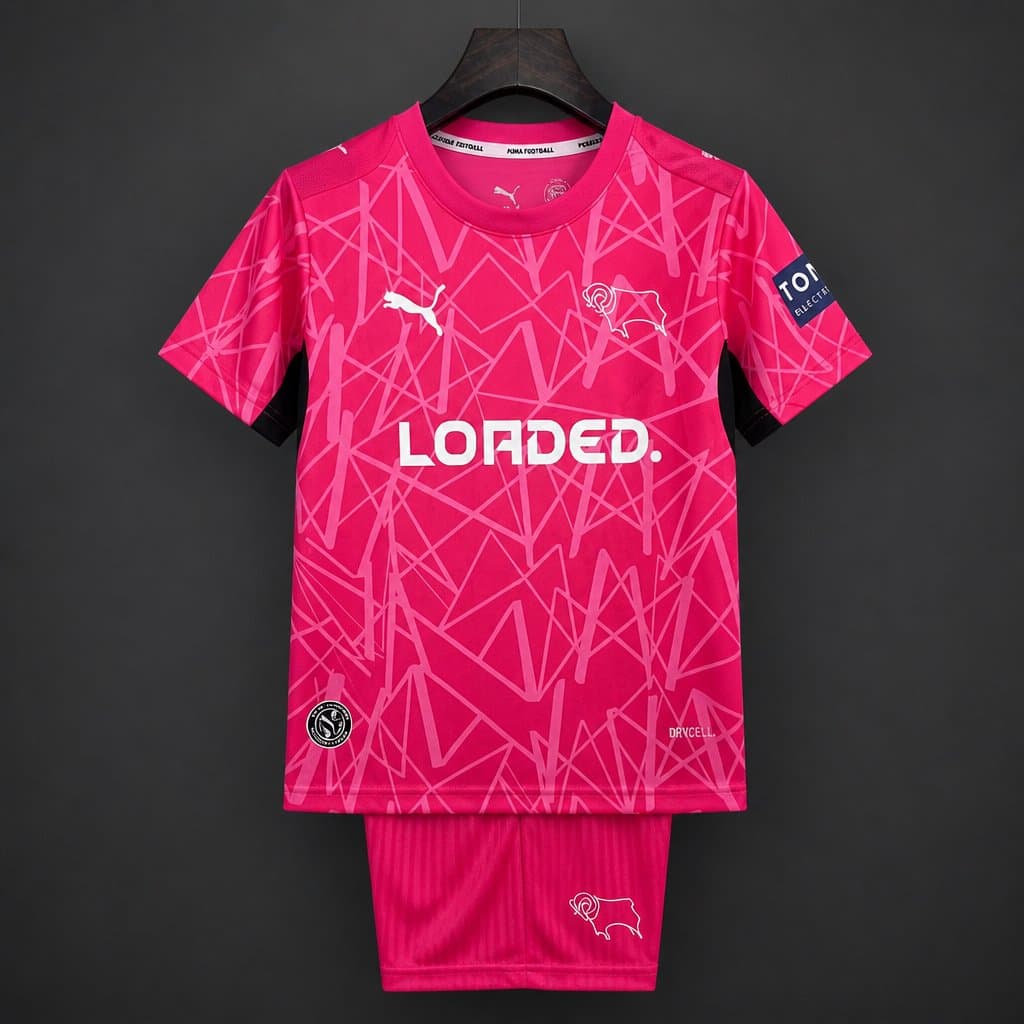 Derby County Away Kids Kit 26/27 front view