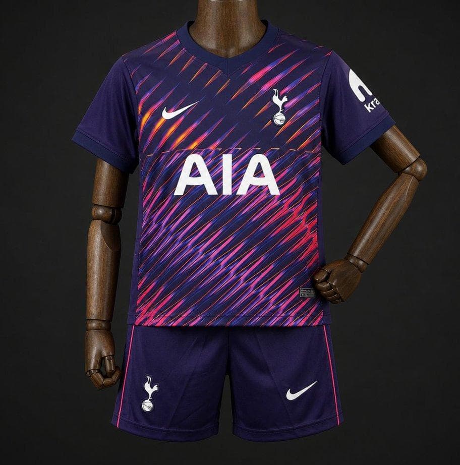 Tottenham Hotspur Away Kids Kit 26/27 front view