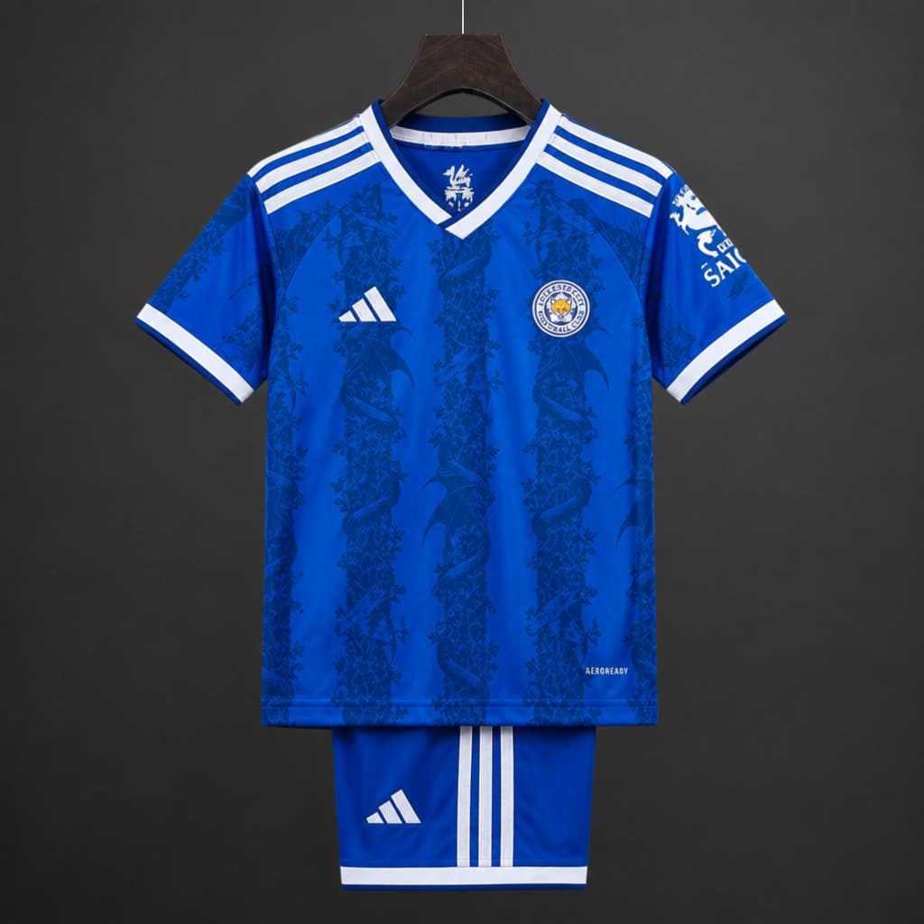 Leicester City Home 26/27 Kids Kit front view