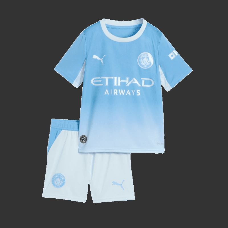 Manchester City Home Kids Kit 26/27 front view