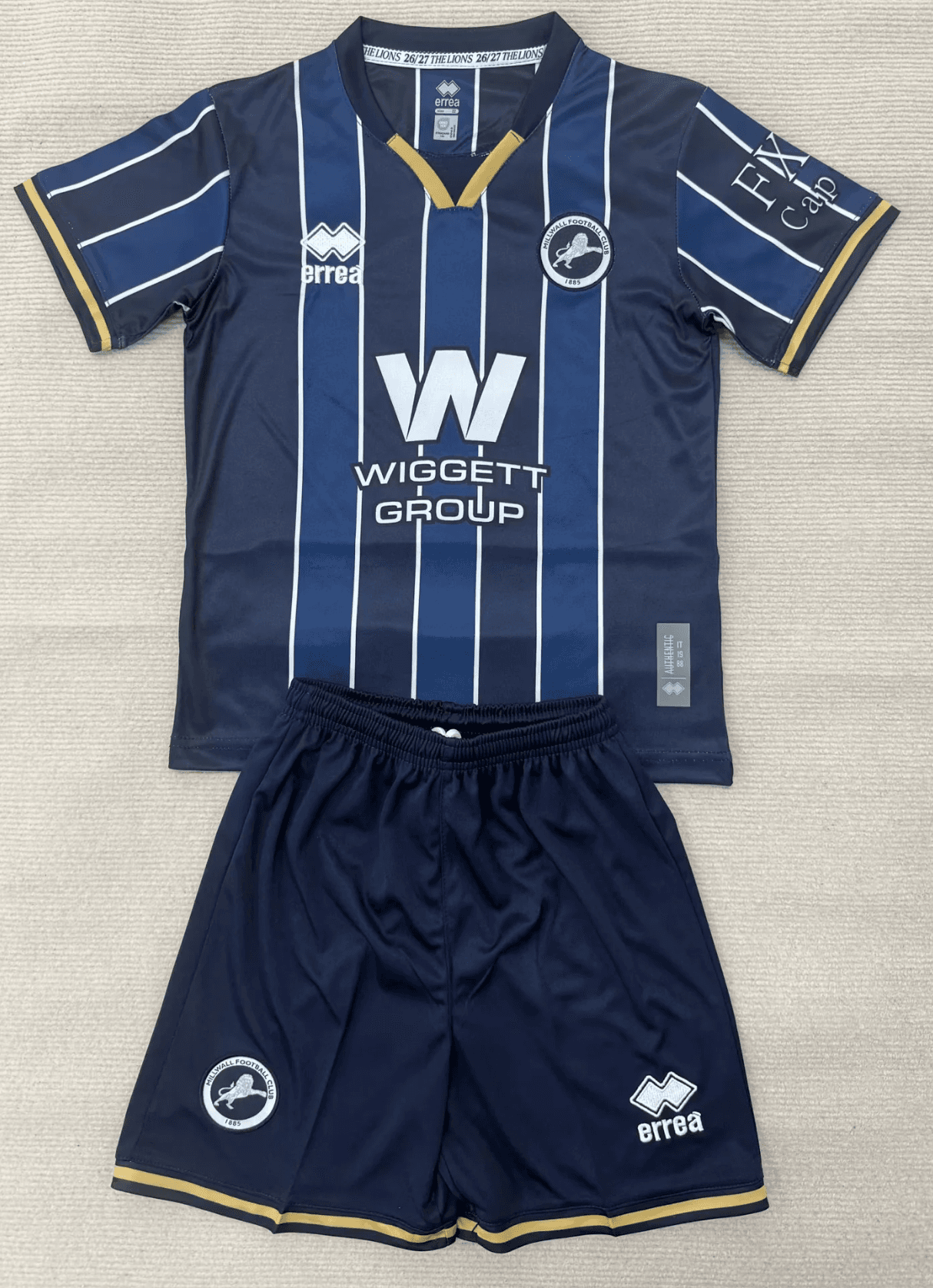 Millwall Home Kids Kit 26/27 front view
