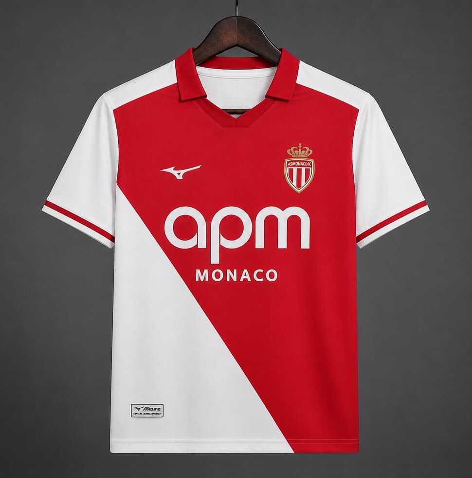 AS Monaco Home Jersey 26/27 front view