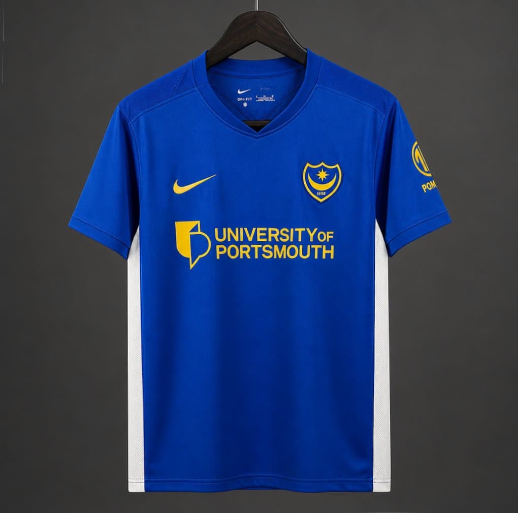 Portsmouth Men's Jersey (Home) 26/27 front view