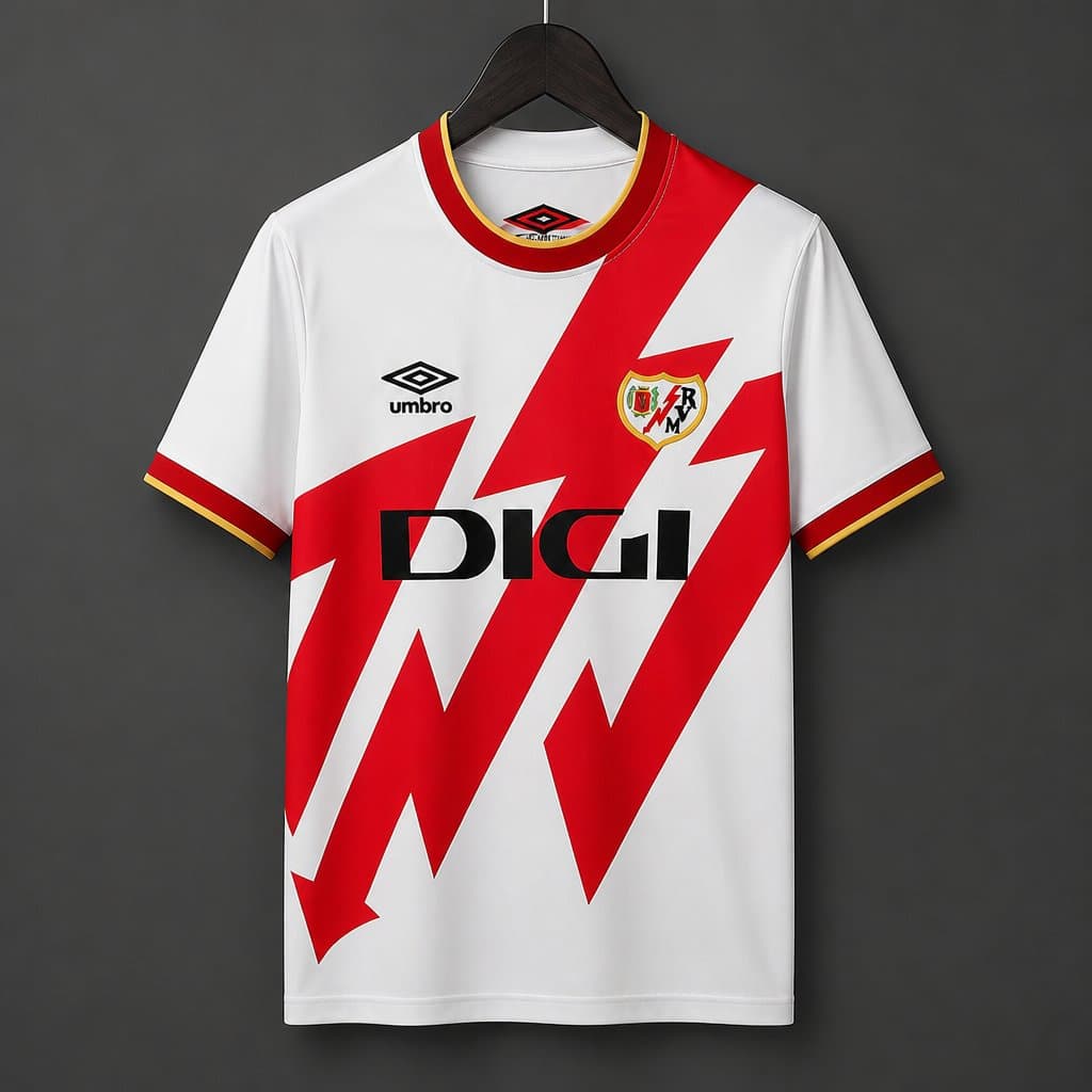 Rayo Vallecano Home Kit 26/27 front view