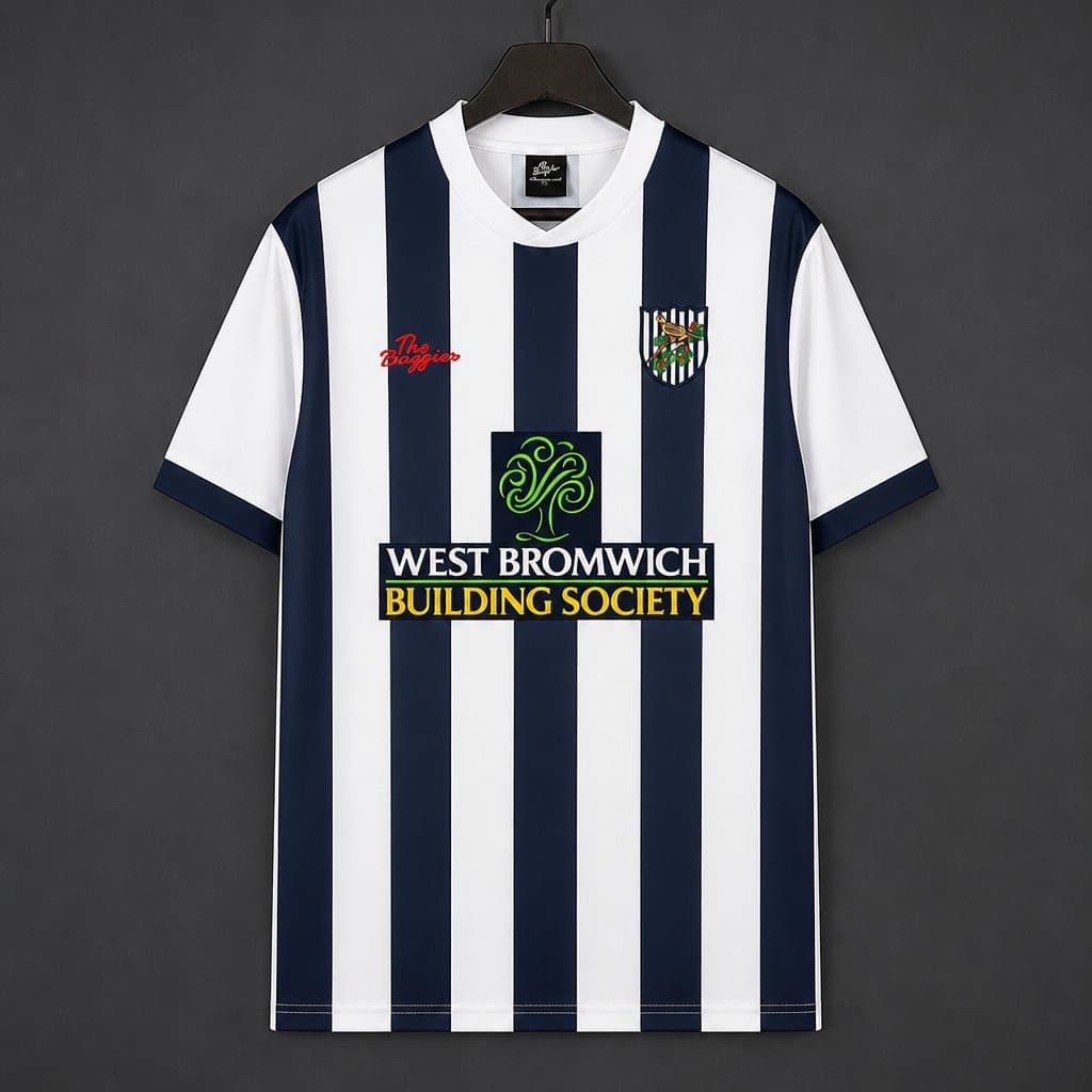West Bromwich Albion 2002/03 Home Retro Jersey front view