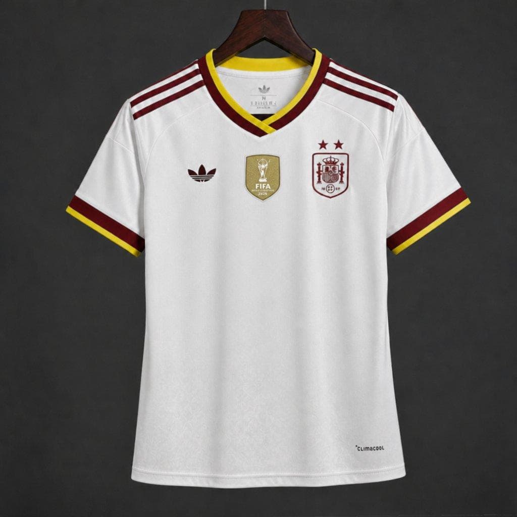 Spain Away Women's Jersey — Two Stars back view