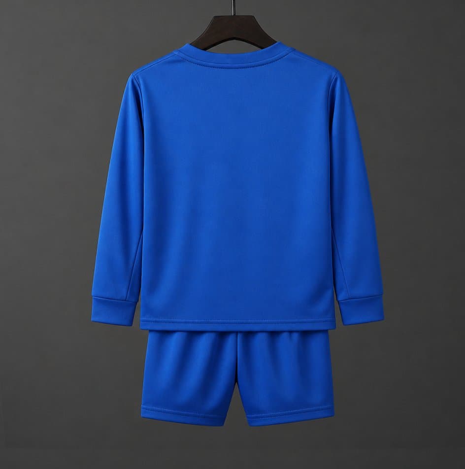 Manchester United 08/09 Retro Third Long Sleeve Kids Kit back view