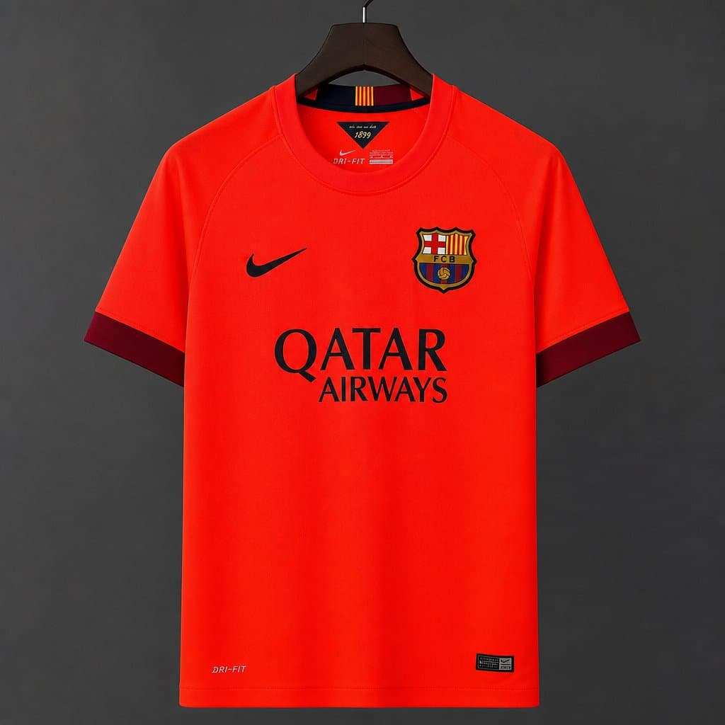 Barcelona 2014/15 Away Retro Jersey front view