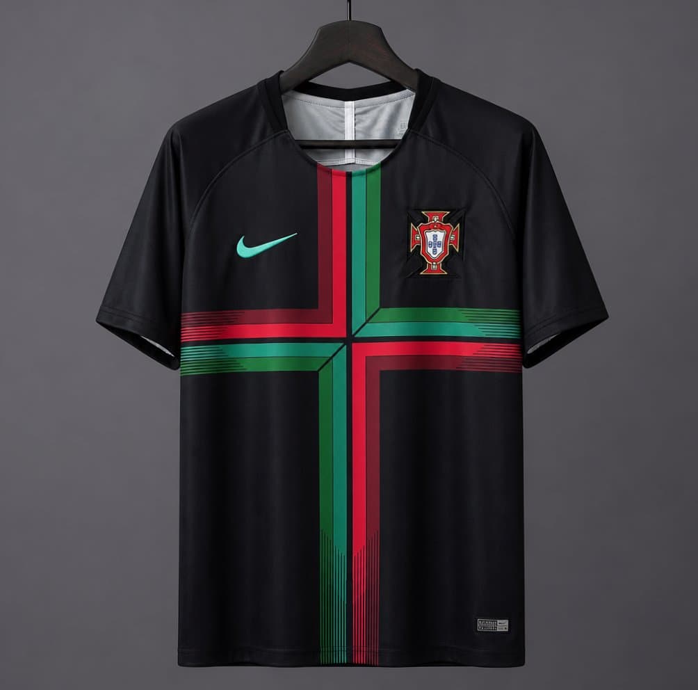 Portugal 2018 Pre-Match Retro Jersey front view
