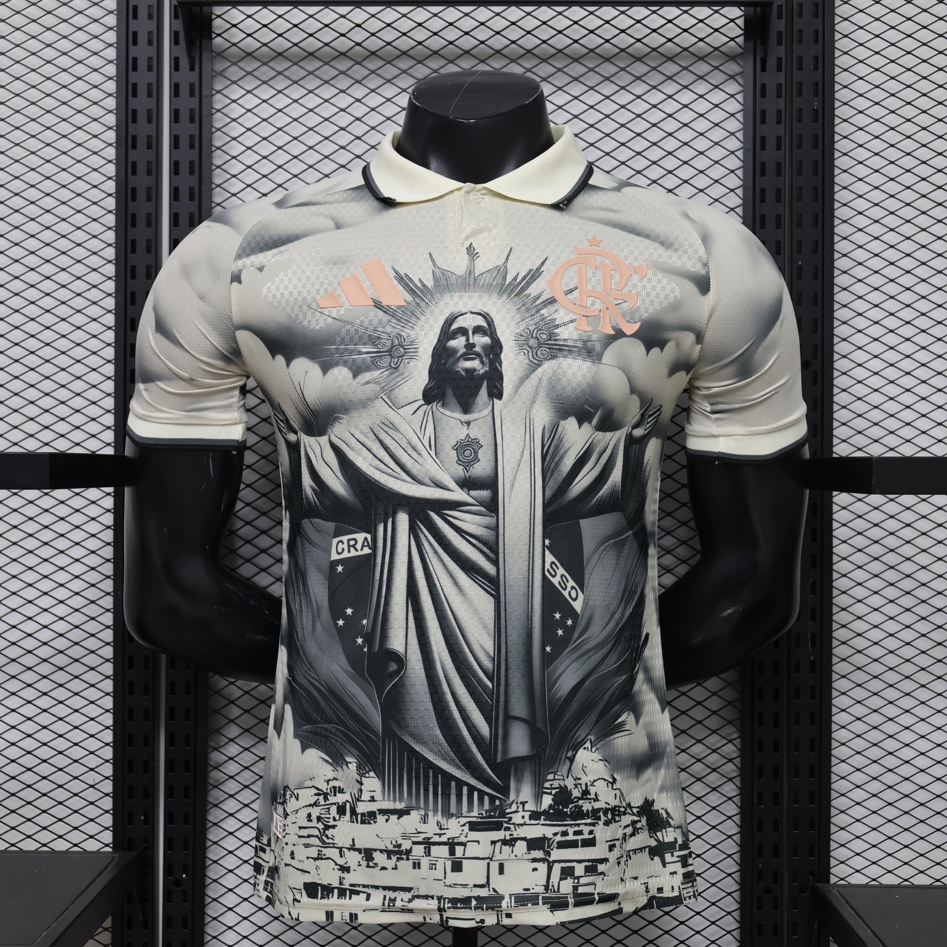 Flamengo "Manto Sagrado" Special Edition Jersey â Cristo Redentor front view