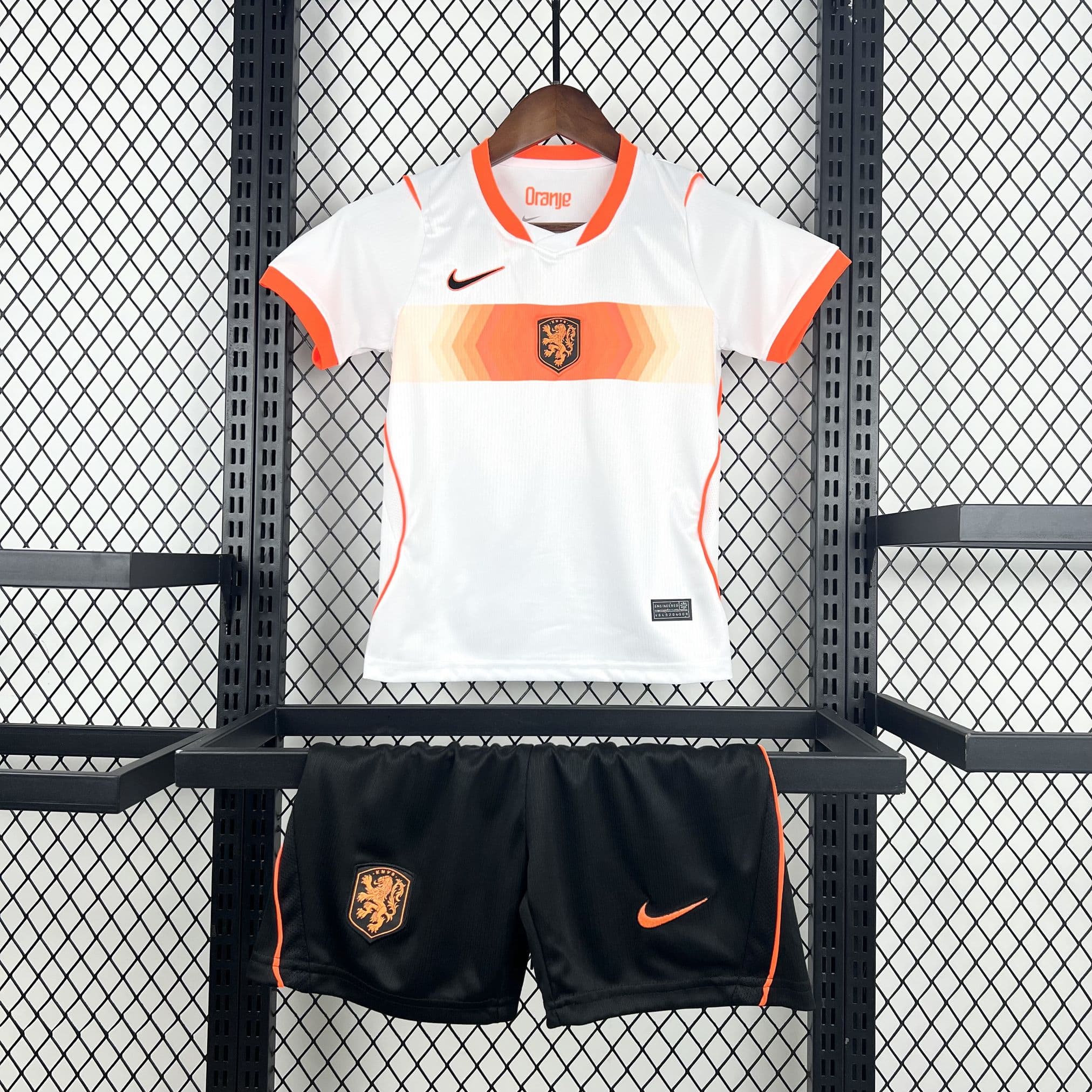 Netherlands Away Kit Kids front view