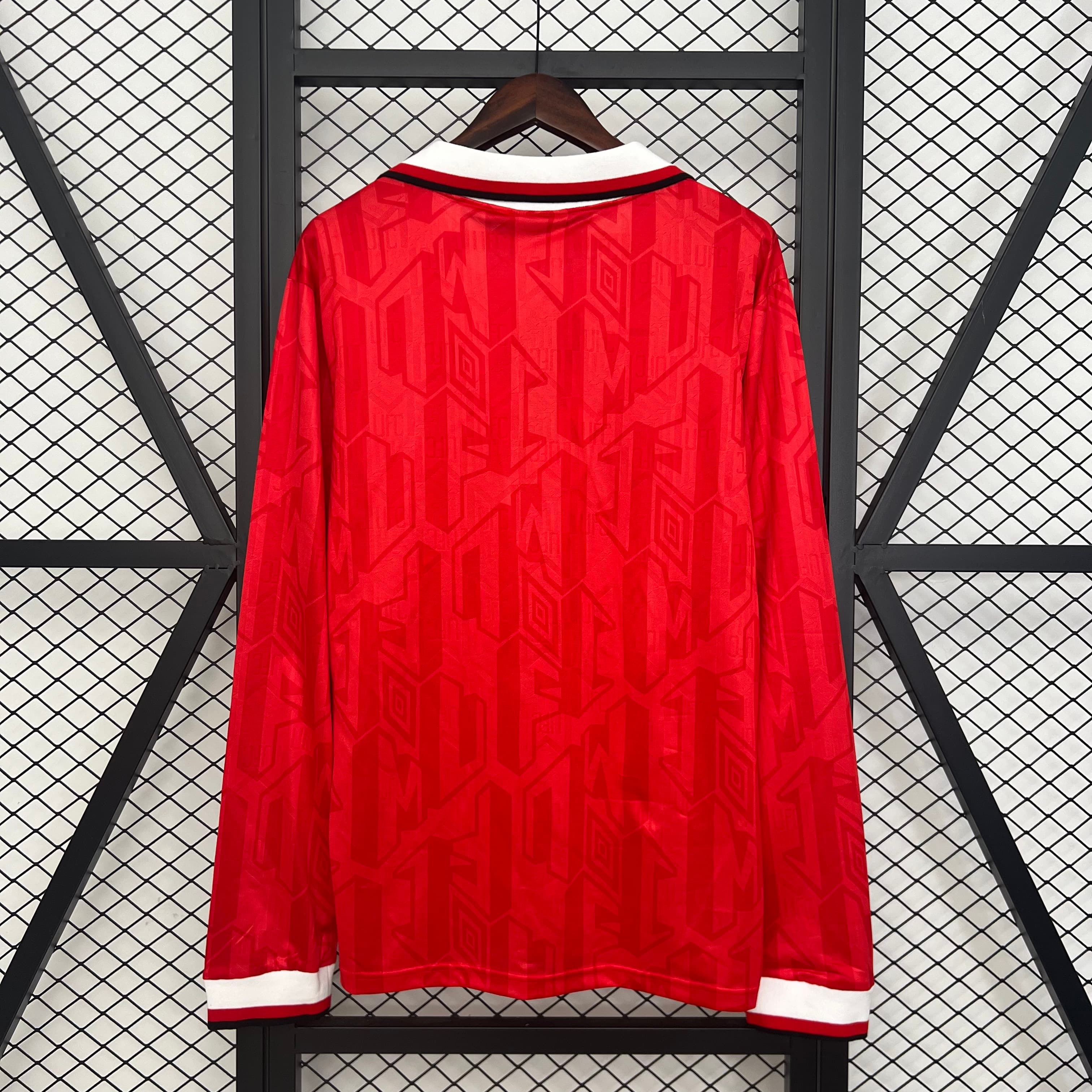 Manchester United 92-94 Home Long Sleeve back view