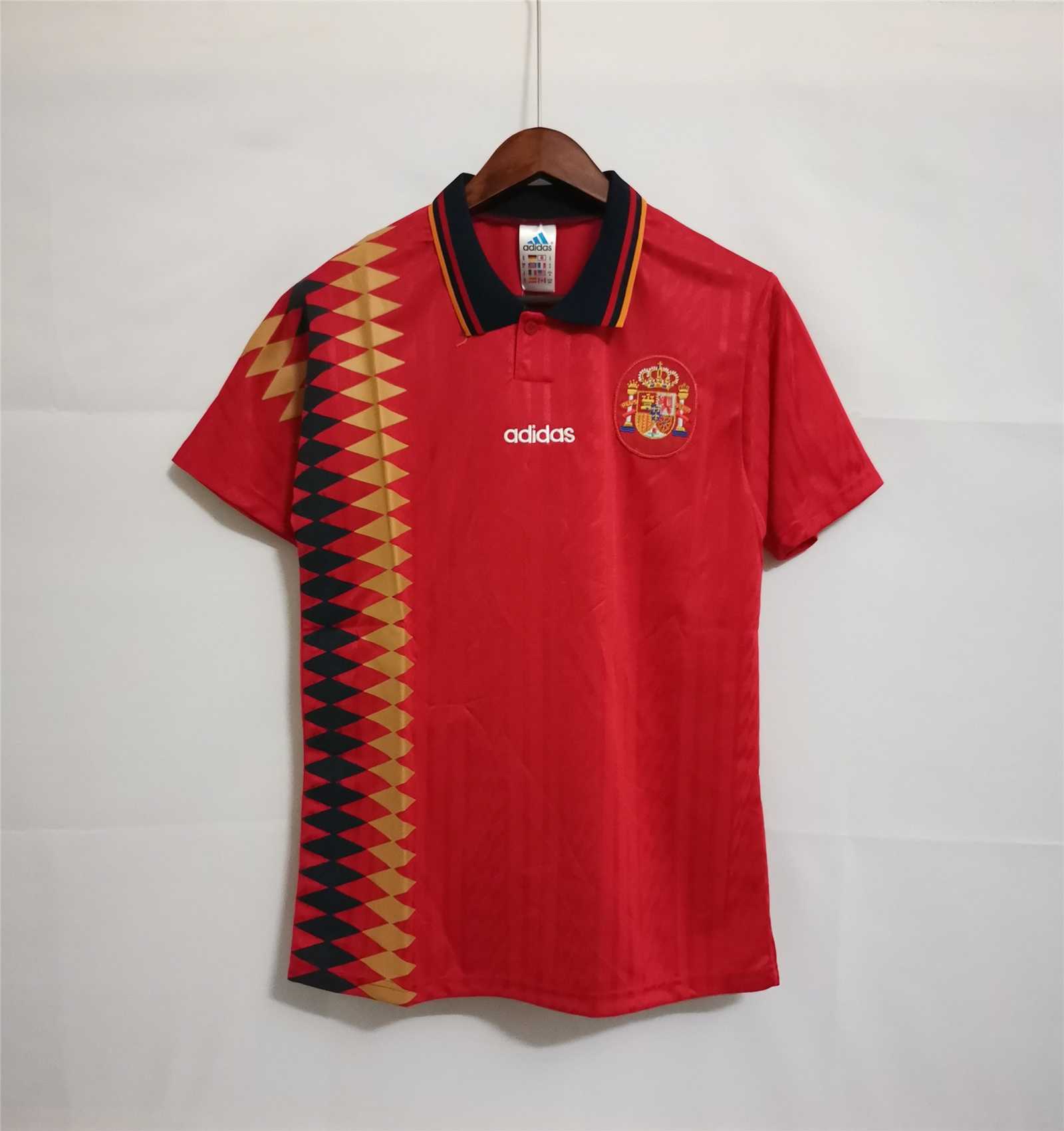 Spain 1994 World Cup Home Retro Jersey front view