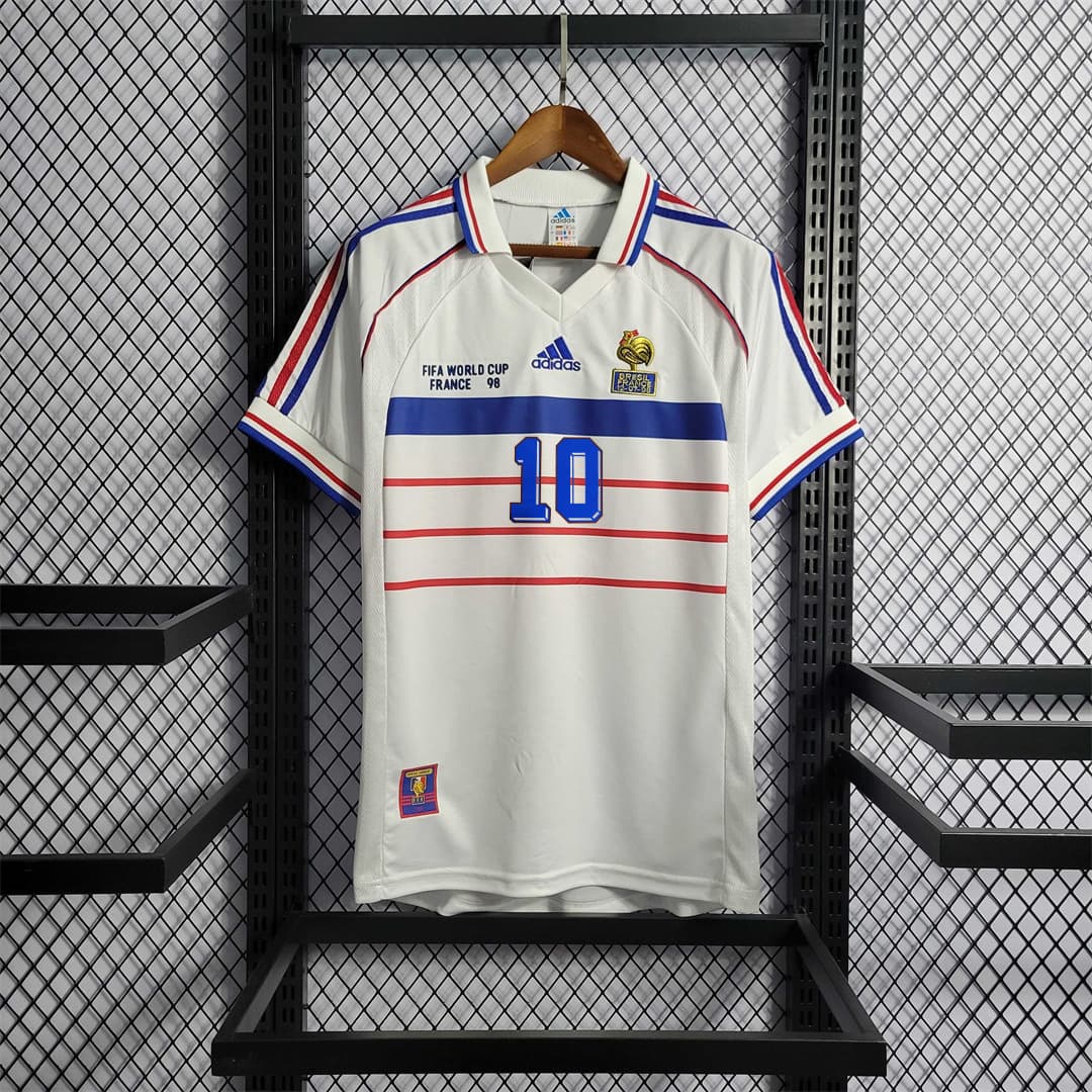 France 1998 World Cup Away Retro Jersey front view