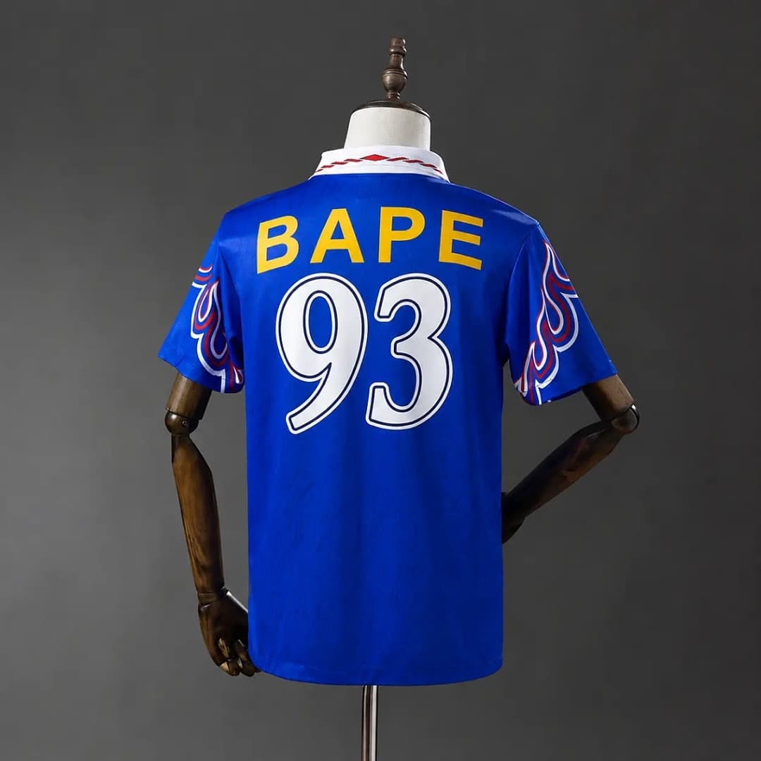 Bape Blue Retro "93" Special Edition Jersey back view