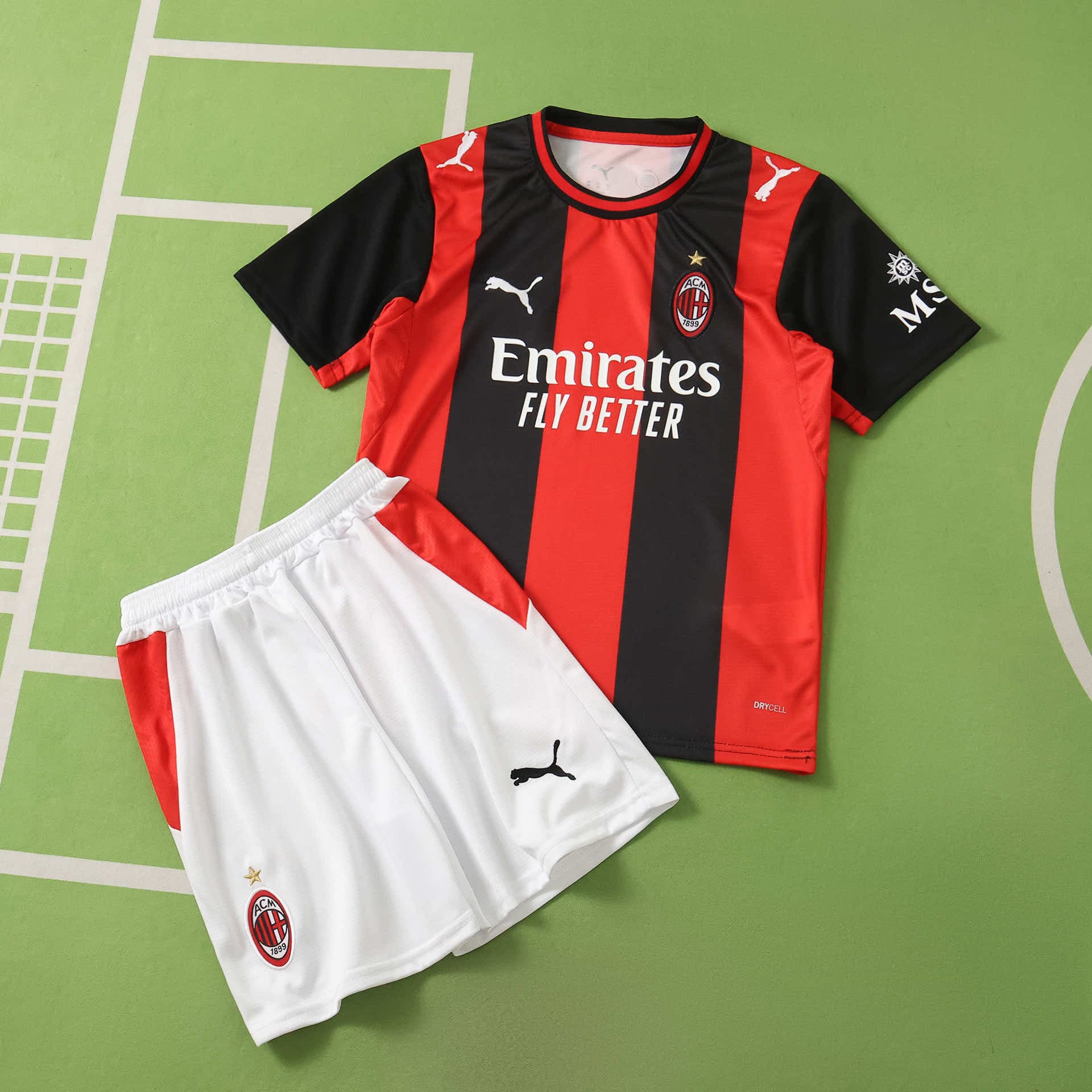 AC Milan Home Kids Kit front view