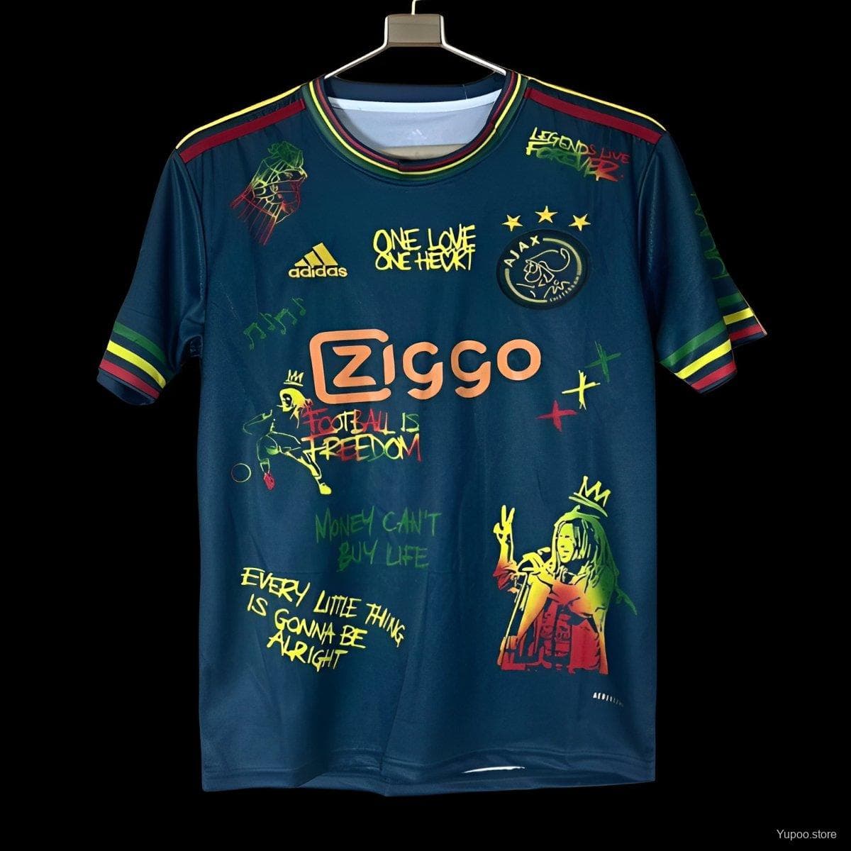 Ajax x Bob Marley Tribute Mens Jersey 25/26 front view