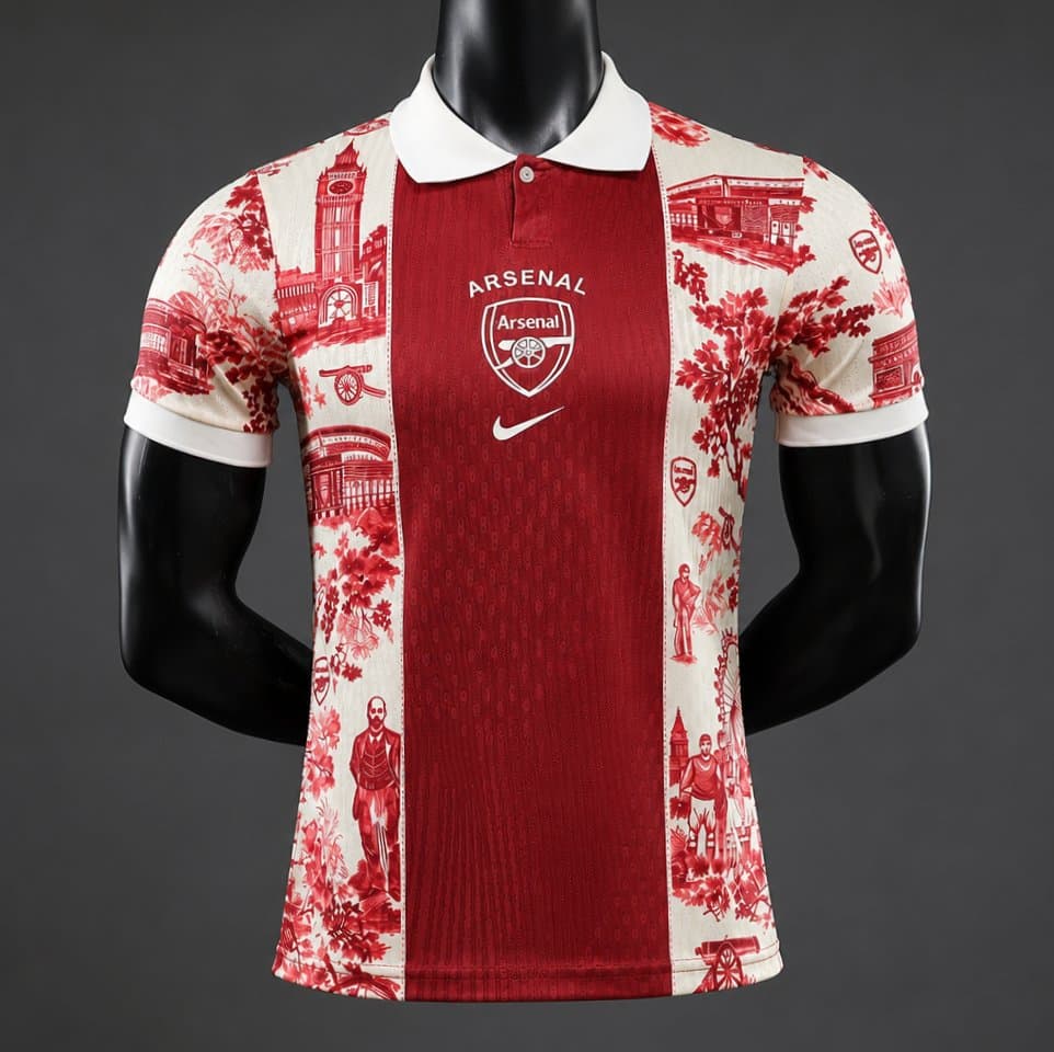 Arsenal "Gunners Toile" Special Edition Jersey front view