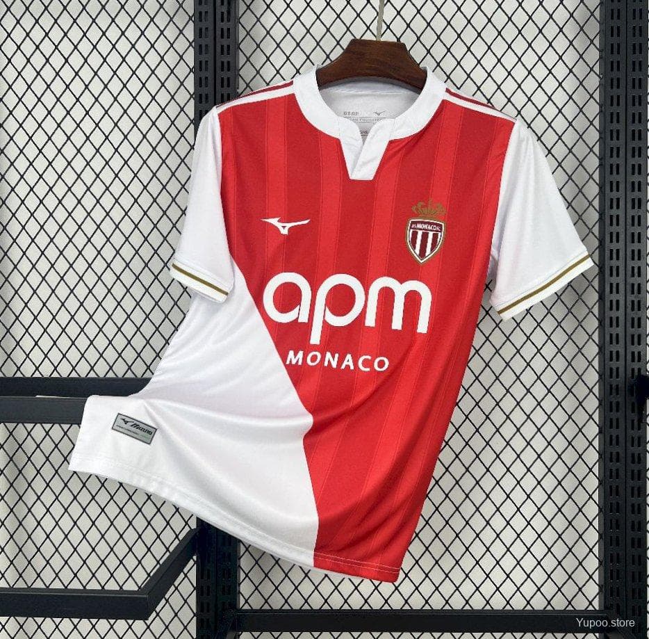 AS Monaco Men's Jersey (Home) 25/26 front view