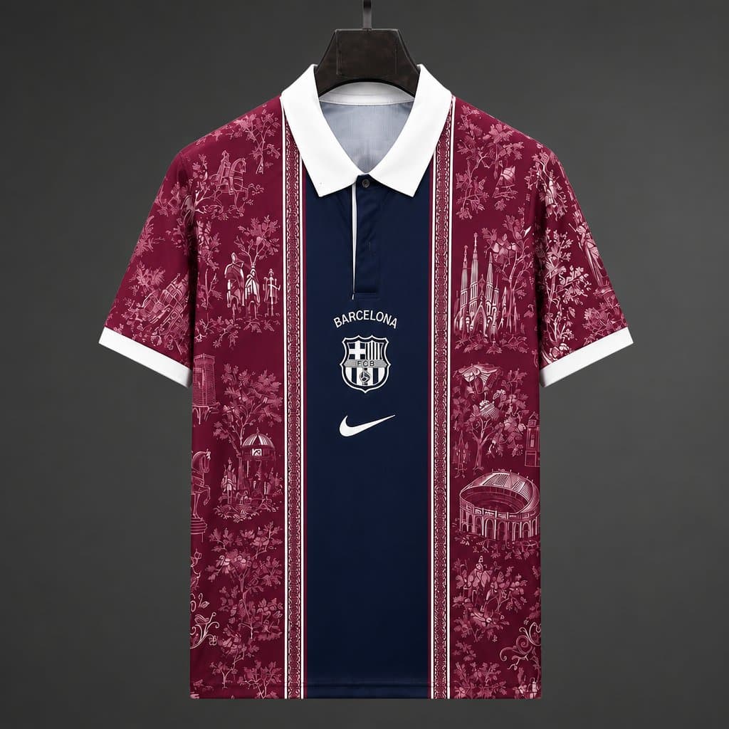 Barcelona "Catalan Toile" Special Edition Jersey front view