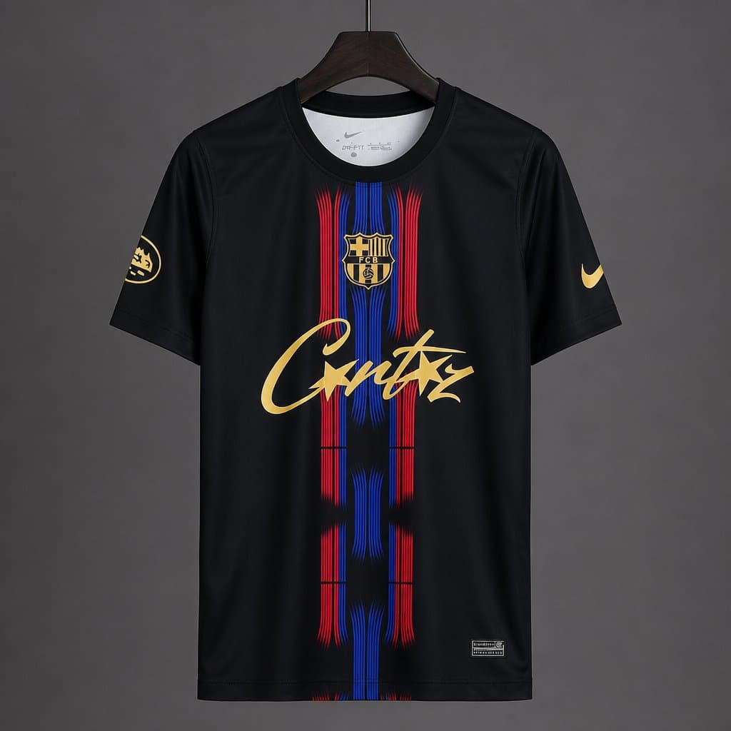 Barcelona "Gold Script" Special Edition Jersey front view
