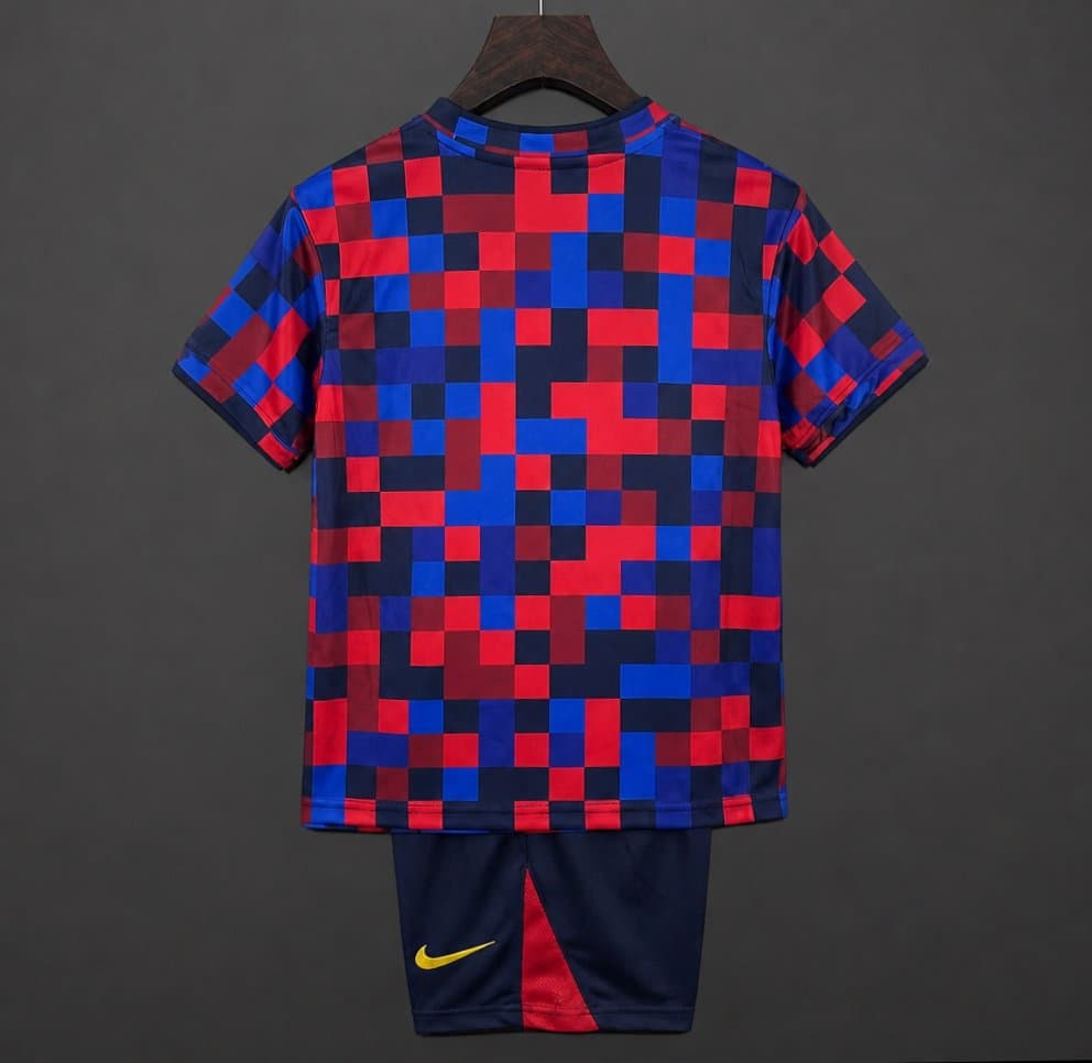 Barcelona Pre-Match Kids Kit 26/27 back view