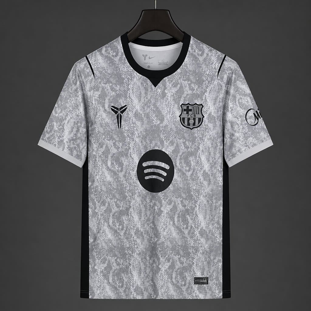 Barcelona "Silver Mamba" Special Edition Jersey front view