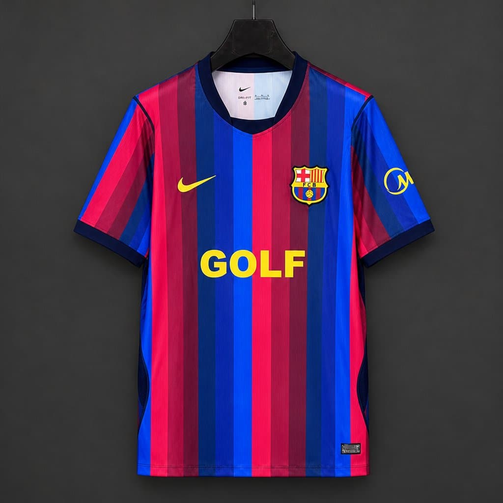 Barcelona x Golf Wang Jersey 26/27 front view
