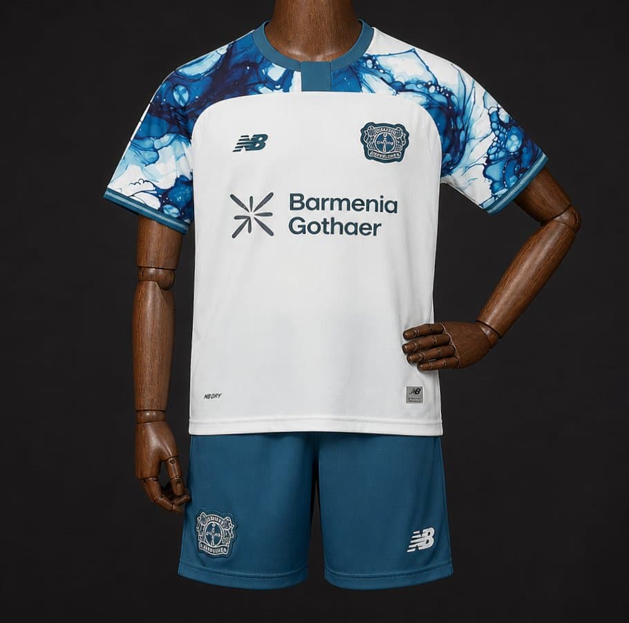 Bayer Leverkusen Away Kids Kit 26/27 front view