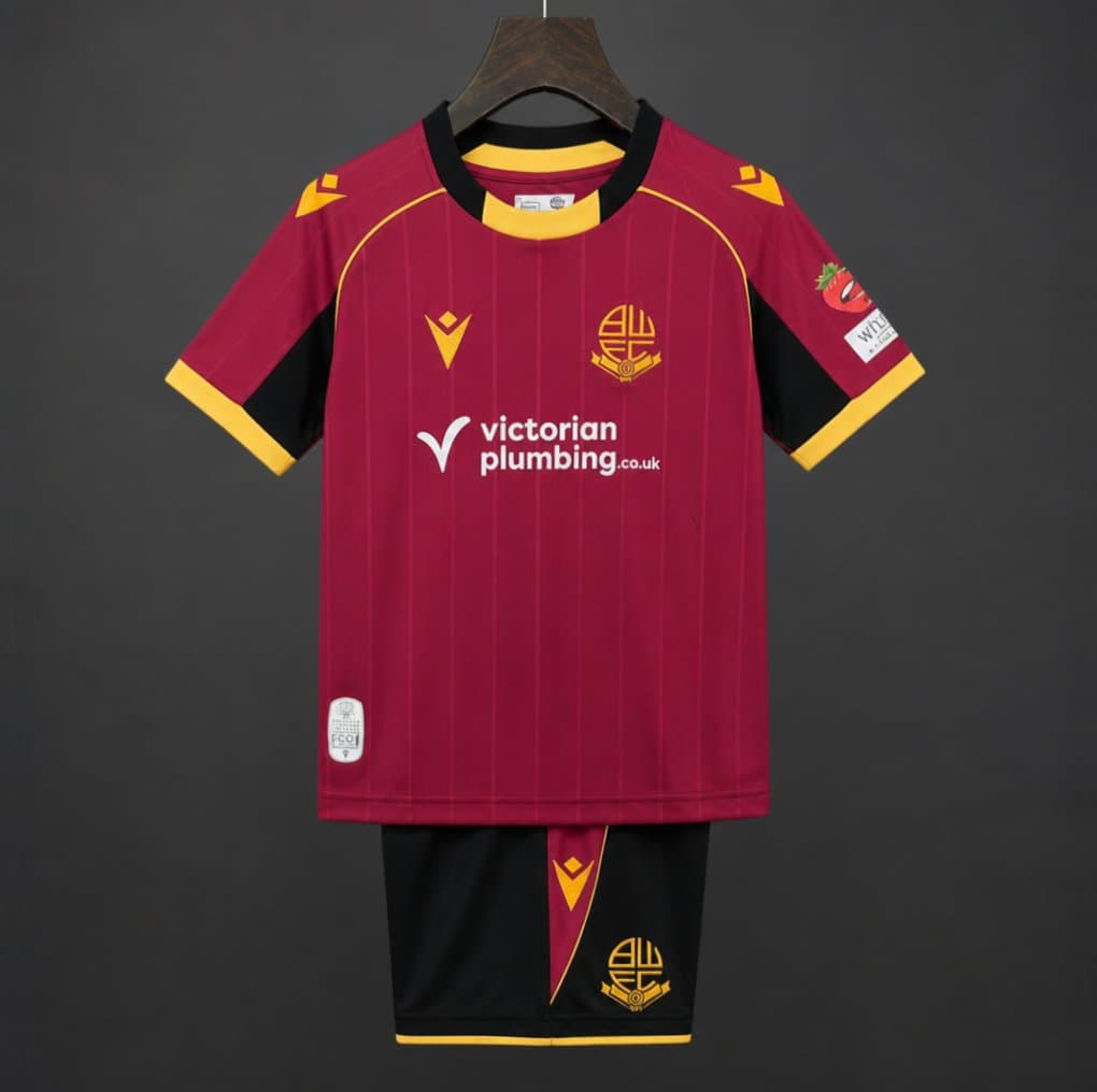 Bolton Wanderers Away Kids Kit 26/27 front view