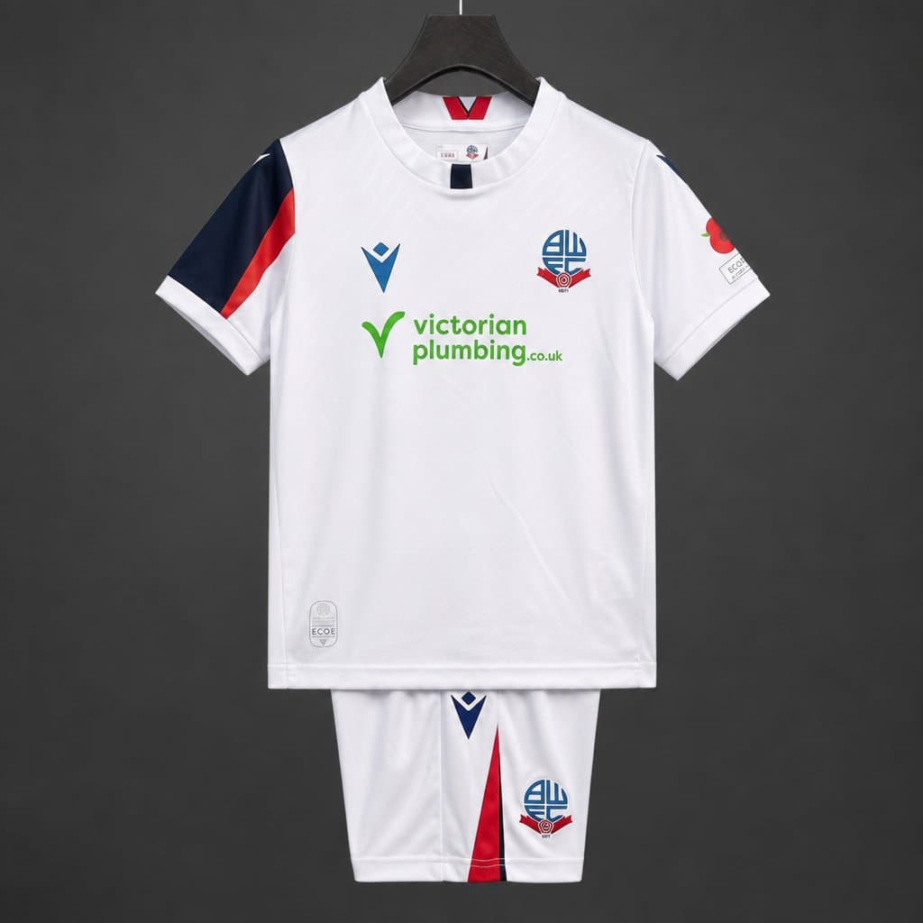 Bolton Wanderers Home Kids Kit 26/27 front view
