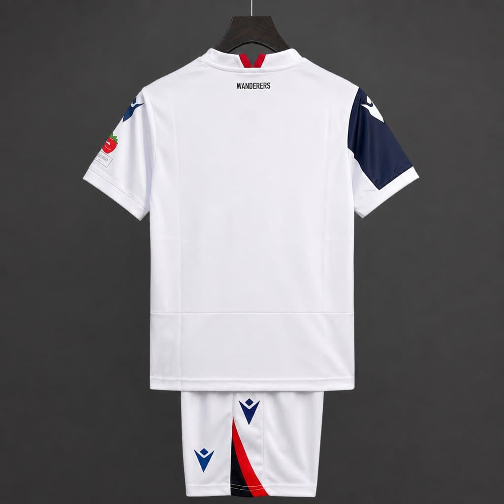 Bolton Wanderers Home Kids Kit 26/27 back view