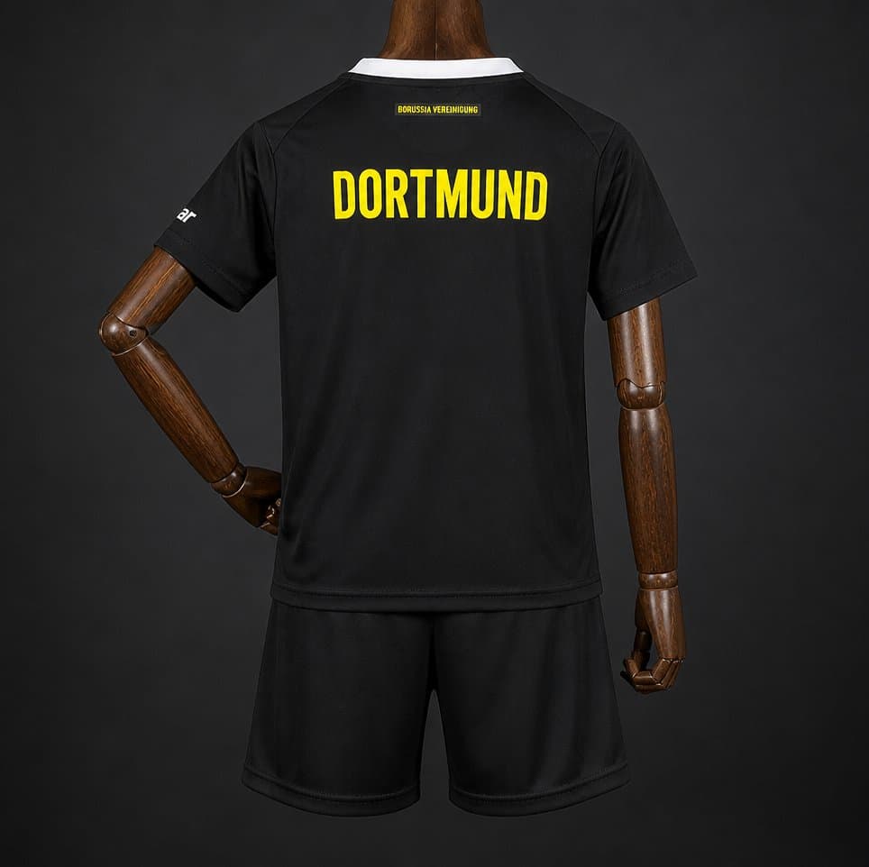 Borussia Dortmund Away Kids Kit 26/27 back view