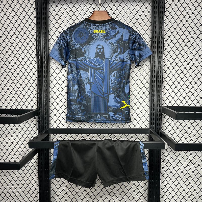 Brazil "Christ the Redeemer" Kids Kit — Navy back view
