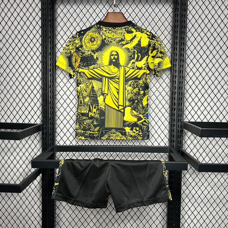 Brazil "Christ the Redeemer" Kids Kit — Yellow back view