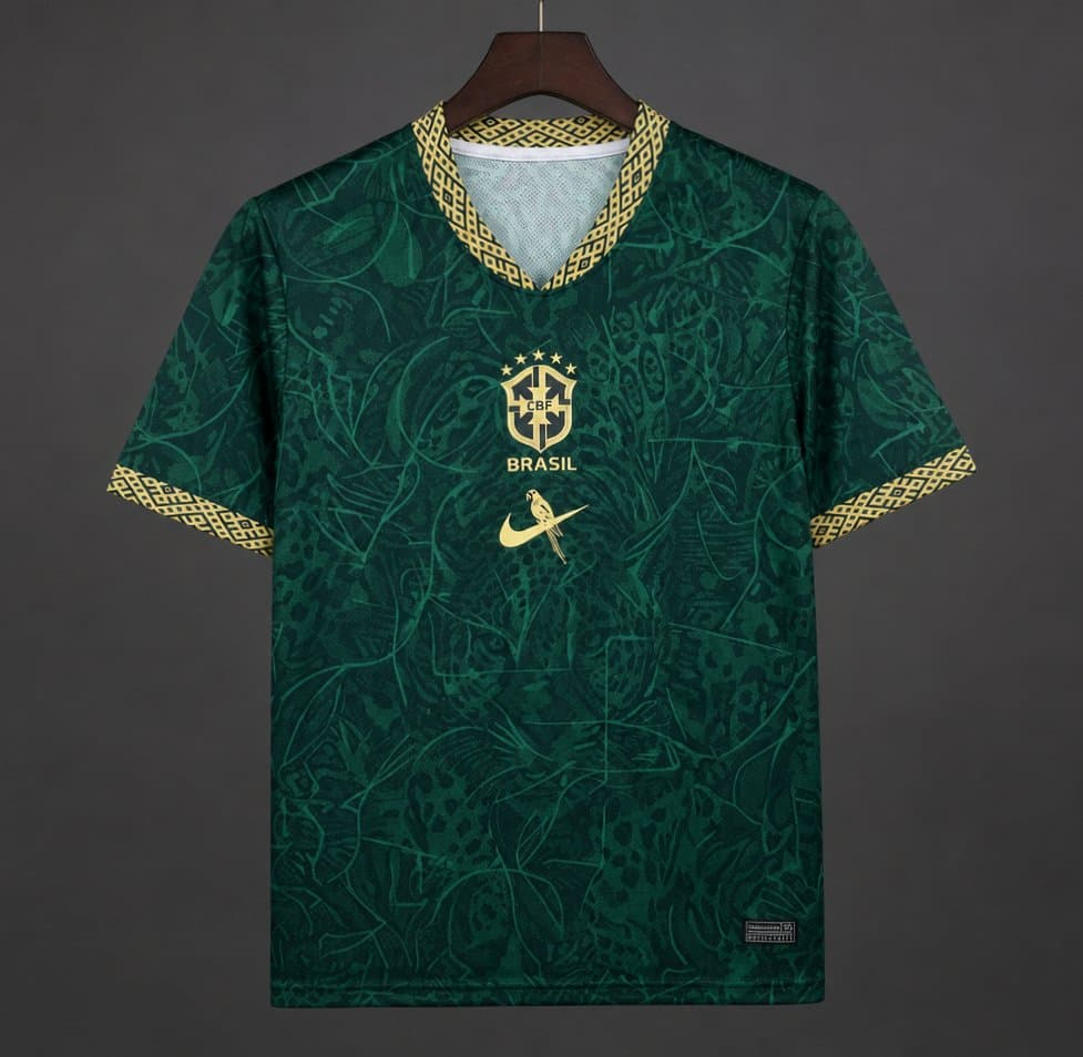 Brazil "Jungle Gold" Special Edition Jersey front view