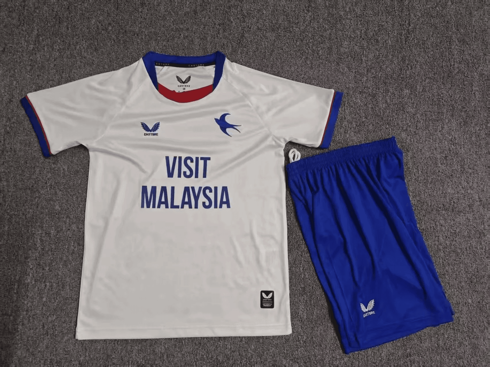 Cardiff City Away Kids Kit 26/27 front view