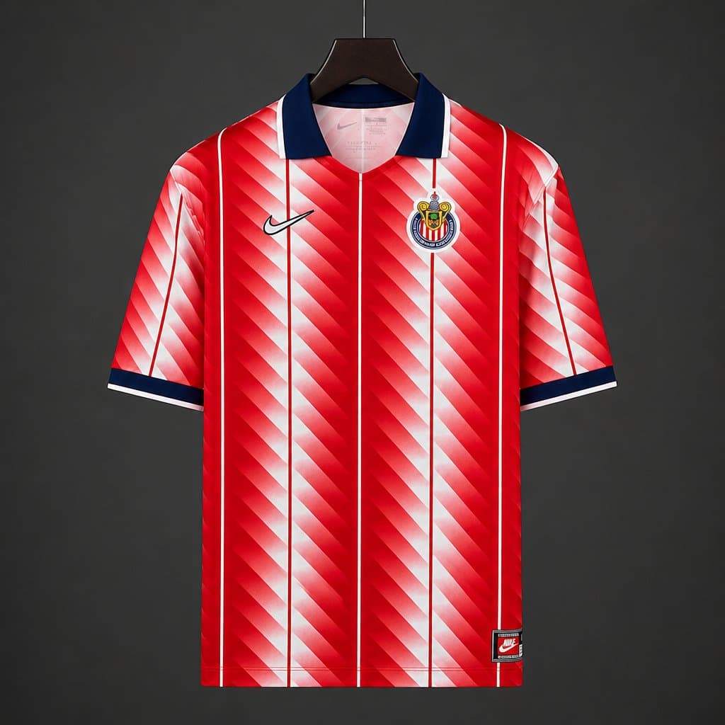 Chivas Guadalajara "Red Pulse" Special Edition Jersey front view