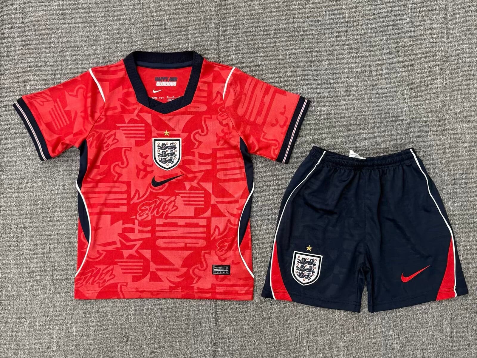 England Away World Cup 2026 Kids Kits front view