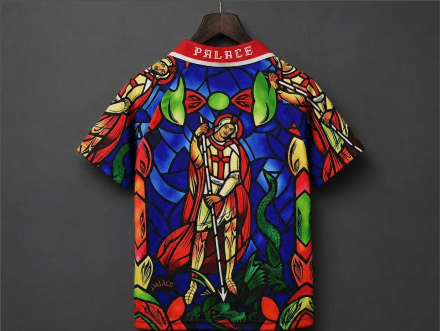 England x Palace Stained Glass Colour Men's Jersey 2026 back view